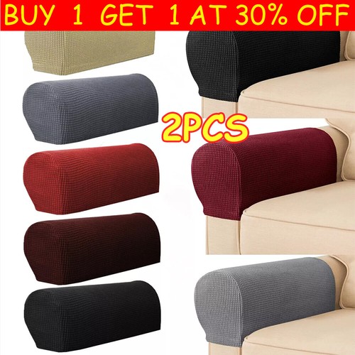 2pc velvet stretch chair arm - 2pc,
