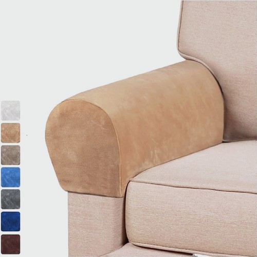 Stretch velvet sofa armrest - sofa,