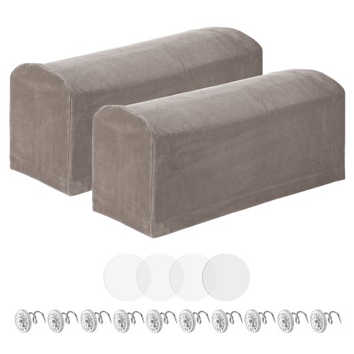 2pcs couch arm - covers,, velvet