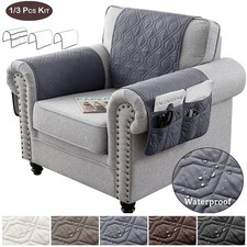 Waterproof Quilted Sofa Arm